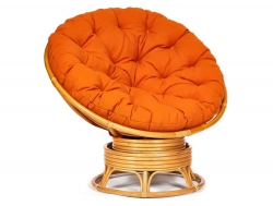 Кресло-качалка Papasan w 23/01 B с подушкой Honey, ткань Оранжевый