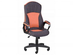 Кресло офисное Сатурн Home оранжевый-сливовый