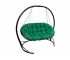 Диван Мамасан подвесной каркас коричневый-подушка зелёная