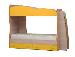 Кровать детская двухъярусная Юниор-1.1 Желтый